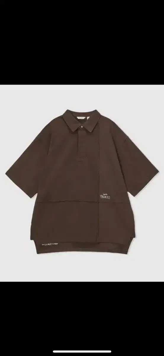 노이스 POLO PIQUE BLOCK SHIRT 다크 브라운